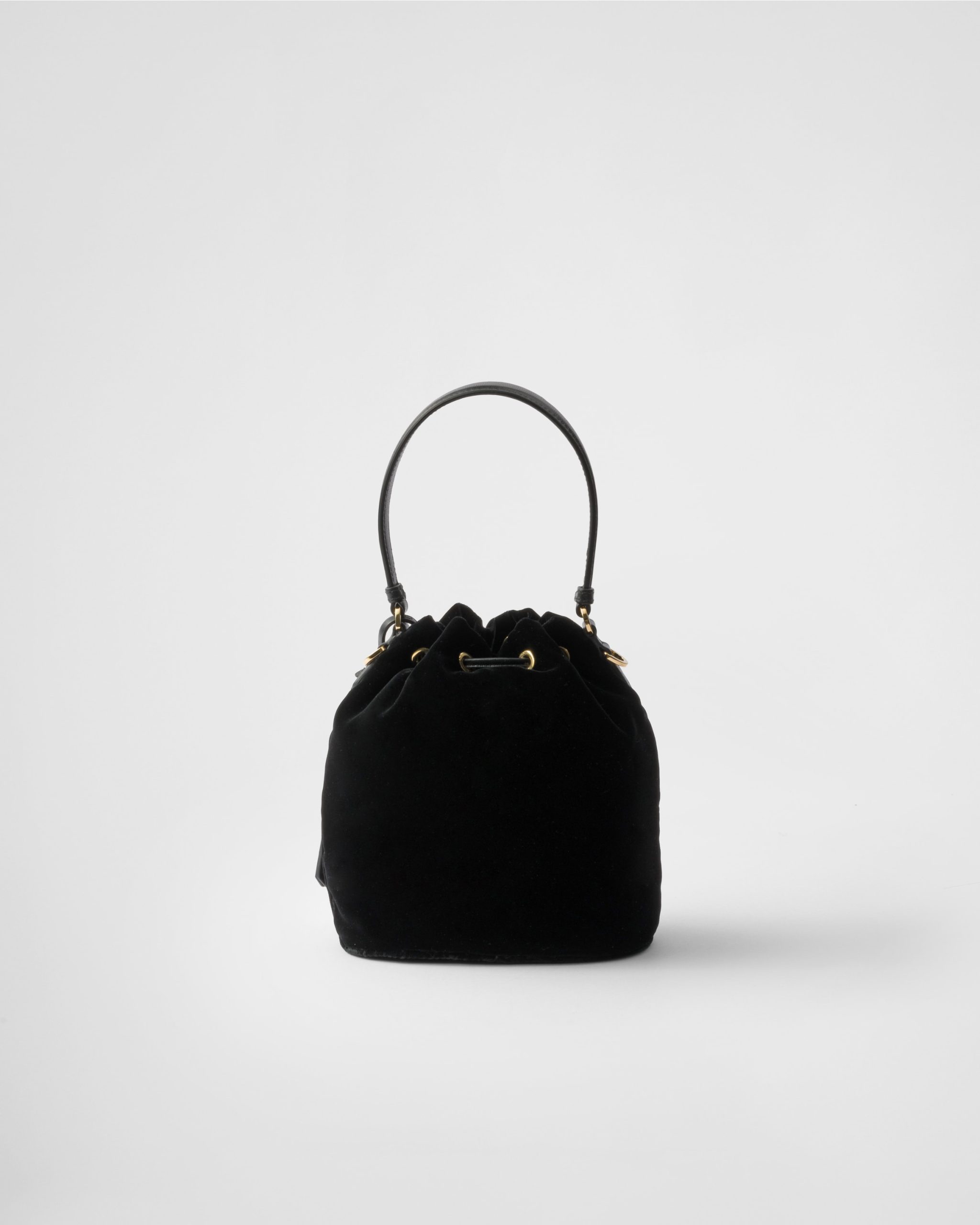 Prada Mini velvet bag with nappa leather details - Image 3